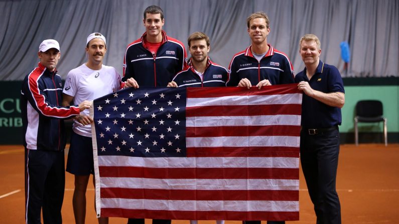 テニス＝米国がセルビアに快勝、デ杯準々決勝進出