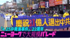「4.25中南海陳情事件」22周年 ニューヨークで大規模パレード